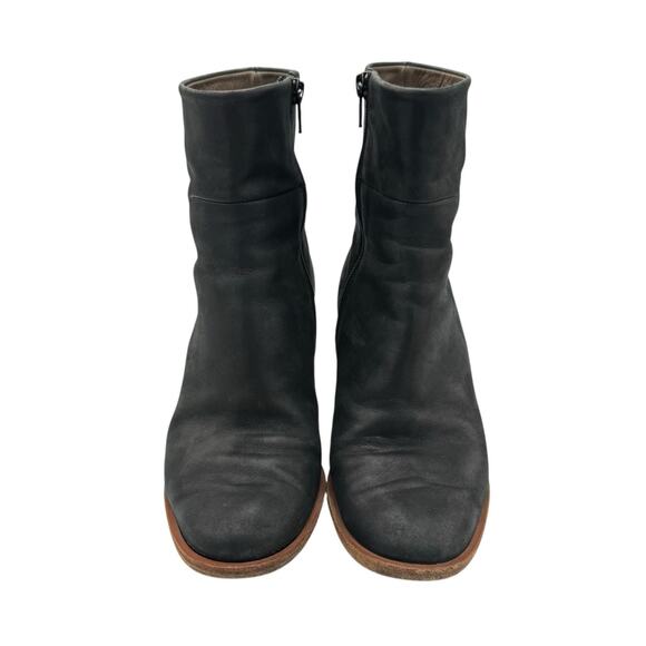 COCLICO designer Black leather minimalist ankle boots made in Spain - Picture 3 of 16